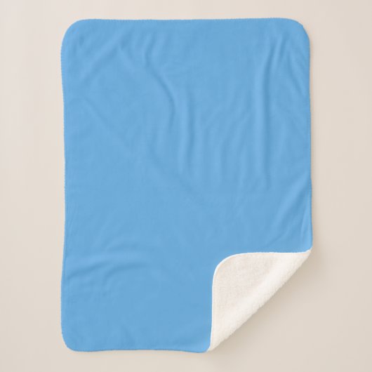 Blaue Jeans (feste Farbe) Sherpadecke (Vorderseite)