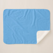 Blaue Jeans (feste Farbe) Sherpadecke (Vorderseite (Horizontal))