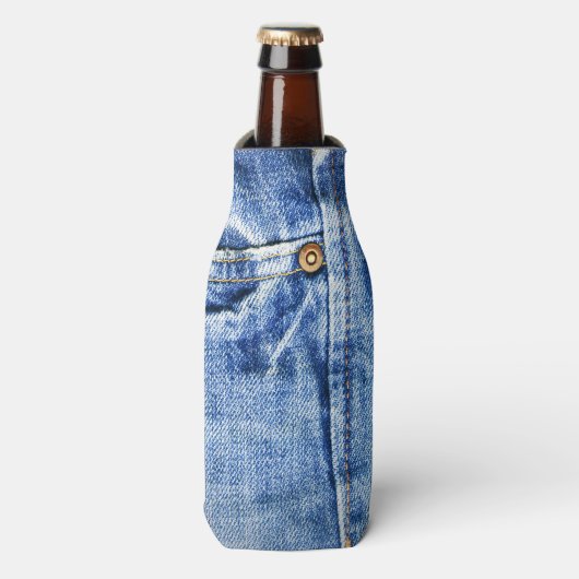 BLAUE JEANS FLASCHENKÜHLER (Flaschenvorderseite)