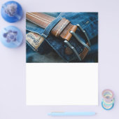 Blaue Jeans Flyer (Einzeln)