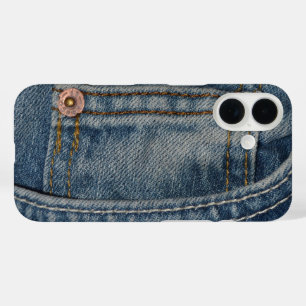 Blaue Jeans Grunge iPhone 16 Hülle