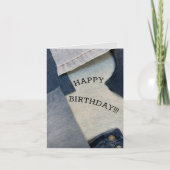 BLAUE JEANS, JEANS TRAGEN LÄSSIGEN SPASS KARTE (Vorderseite)