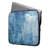 Blaue Jeans Laptopschutzhülle (Vorderseite Links)
