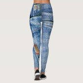 Blaue Jeans-Leggings Leggings (Rückseite)