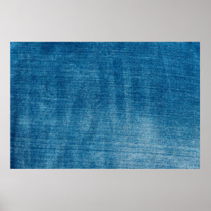 Blaue Jeans nahe sich. Blauer Denim Jean Poster