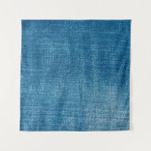 Blaue Jeans nahe sich. Blauer Denim Jean Wandteppich (Vorderseite)