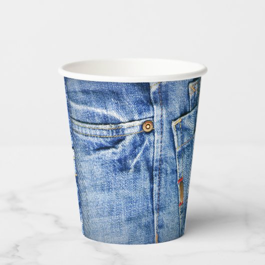 BLAUE JEANS PAPPBECHER (Rückseite)