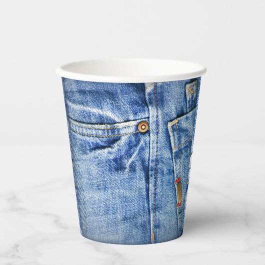 BLAUE JEANS PAPPBECHER (Vorderseite)