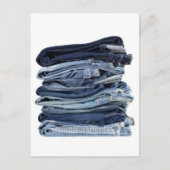 Blaue Jeans Postkarte (Vorderseite)