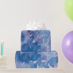 Blaue Jeans Retro-Tie-Dye Geschenkpapier