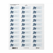 Blaue Jeans Schleife Baby Shower (Vorne)