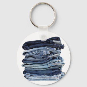 Blaue Jeans Schlüsselanhänger