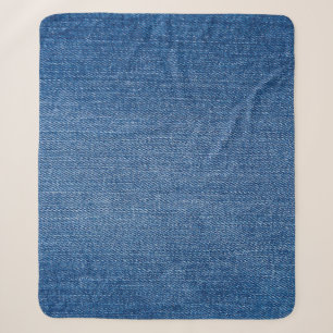 Blaue Jeans Sherpadecke