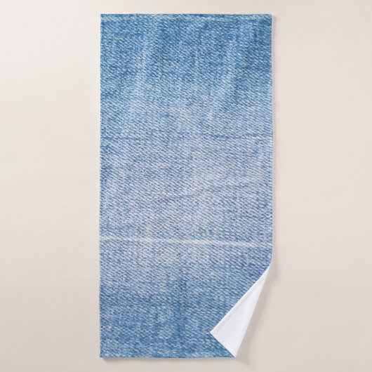 Blaue Jeans-Textur Badehandtuch (Badehandtuch)