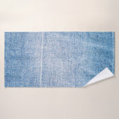Blaue Jeans-Textur Badehandtuch (Badehandtuch)