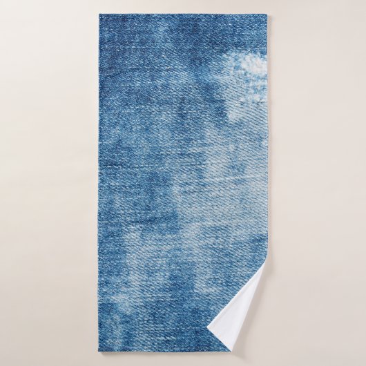 Blaue Jeans-Textur Badehandtuch (Badehandtuch)
