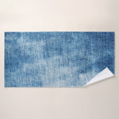 Blaue Jeans-Textur Badehandtuch (Badehandtuch)
