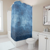 Blaue Jeans-Textur Duschvorhang (Beispiel)
