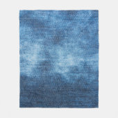 Blaue Jeans-Textur Fleecedecke (Vorderseite)