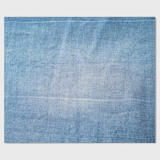 Blaue Jeans-Textur Geschenkpapier (Flach)