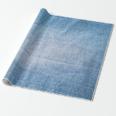 Blaue Jeans-Textur Geschenkpapier (Ungerollt)