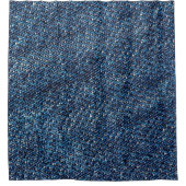 Blaue Jeans Textur Hintergrund. Duschvorhang (Vorderseite)