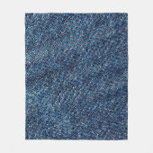 Blaue Jeans Textur Hintergrund. Fleecedecke (Vorderseite)