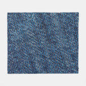 Blaue Jeans Textur Hintergrund. Fleecedecke (Vorderseite (Horizontal))