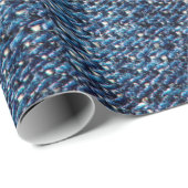 Blaue Jeans Textur Hintergrund. Geschenkpapier (Rolleneckpunkt)