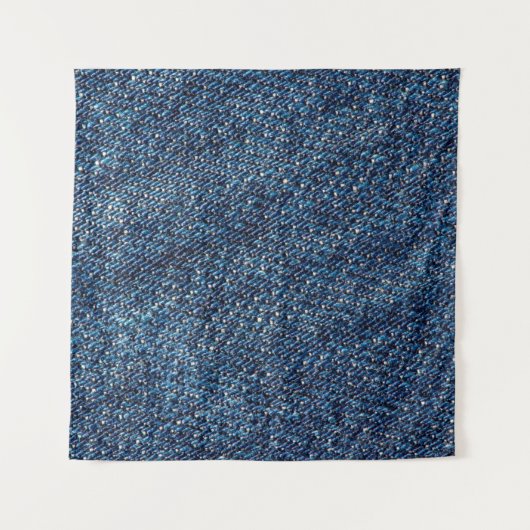 Blaue Jeans Textur Hintergrund. Wandteppich (Vorderseite)