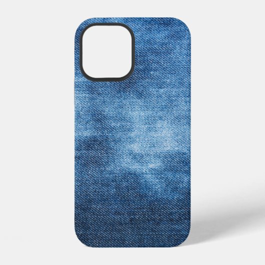 Blaue Jeans-Textur iPhone Hülle (Rückseite)