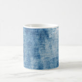 Blaue Jeans-Textur Kaffeetasse (Mittel)