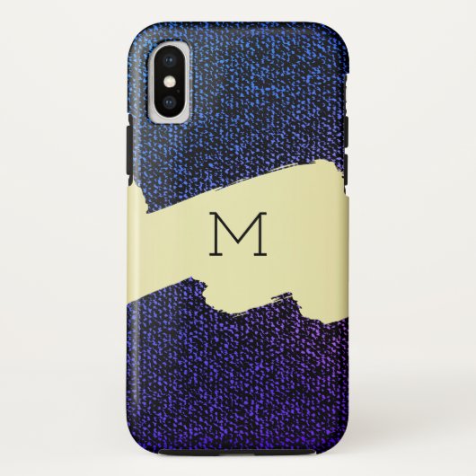 Blaue Jeans Textur (lila) Case-Mate iPhone Hülle (Rückseite)