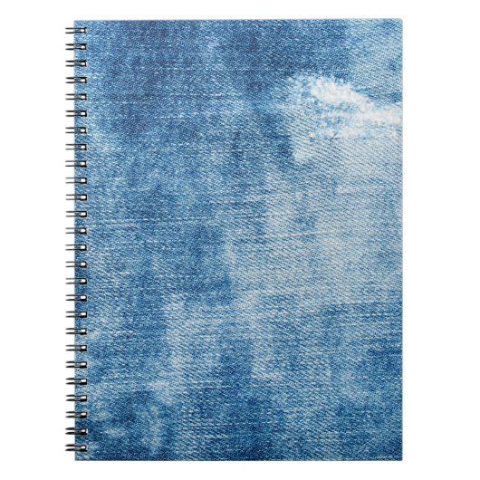 Blaue Jeans-Textur Notizblock (Vorderseite)