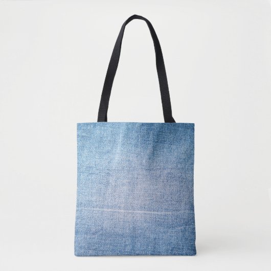 Blaue Jeans-Textur Tasche (Vorderseite)