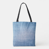 Blaue Jeans-Textur Tasche (Rückseite)