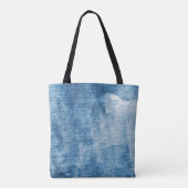 Blaue Jeans-Textur Tasche (Rückseite)