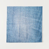 Blaue Jeans-Textur Wandteppich (Vorderseite (Horizontal))