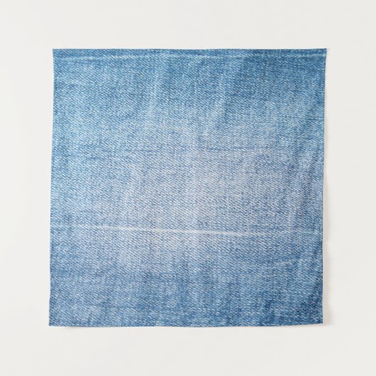 Blaue Jeans-Textur Wandteppich (Vorderseite)