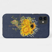 Blaue Jeans und Sonnenblumen Case-Mate iPhone Hülle (Rückseite (Horizontal))