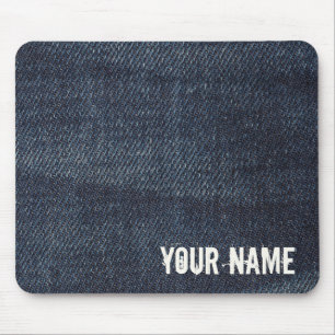 Blaue Jeans Vintage-Denimstofftextur Mousepad