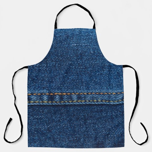 blaue Jeansjacke-Textur Schürze (Vorderseite)