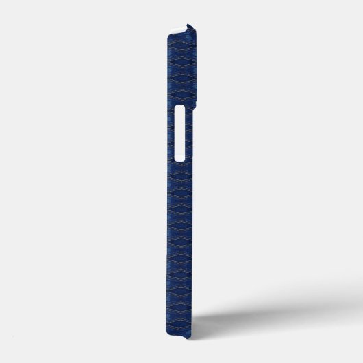 Blaue Jeansmuster Case-Mate iPhone Hülle (Rückseite / Rechts)