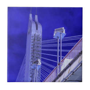 Blaue Jiefang-Brücke Fliese