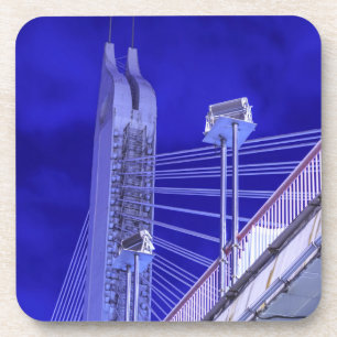 Blaue Jiefang-Brücke Getränkeuntersetzer