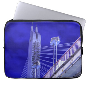 Blaue Jiefang-Brücke Laptopschutzhülle