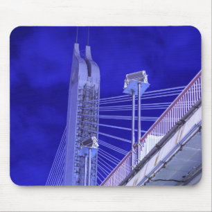 Blaue Jiefang-Brücke Mousepad