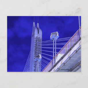 Blaue Jiefang-Brücke Postkarte