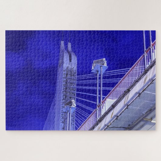 Blaue Jiefang-Brücke Puzzle (Horizontal)