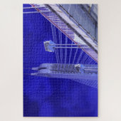 Blaue Jiefang-Brücke Puzzle (Vertikal)